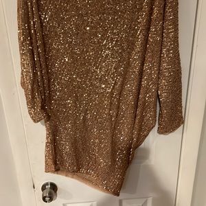 Fashion Nova gold sequin dress XL